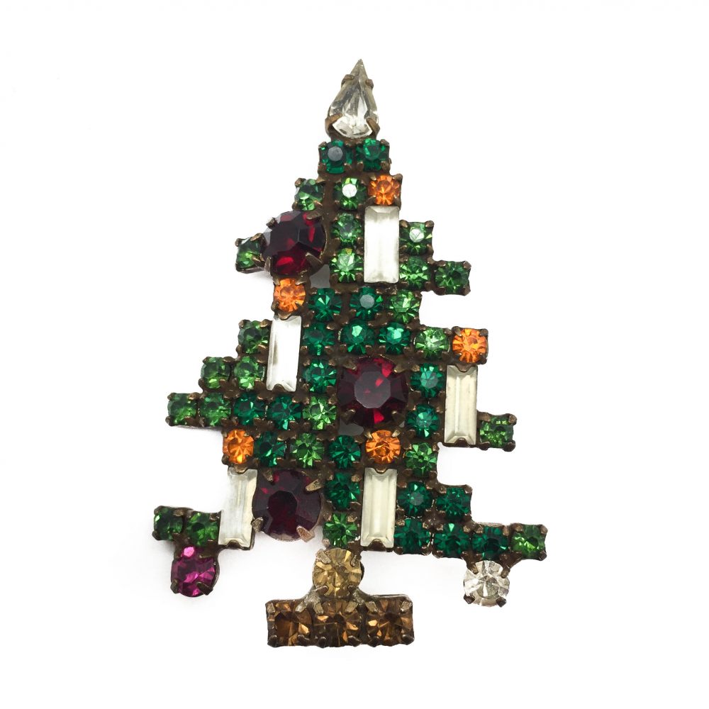 Vintage Weiss Christmas Tree Brooch