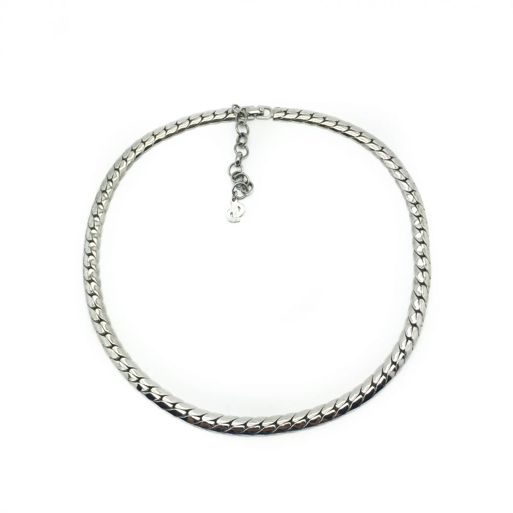 1990s Dior Silvertone Necklace
