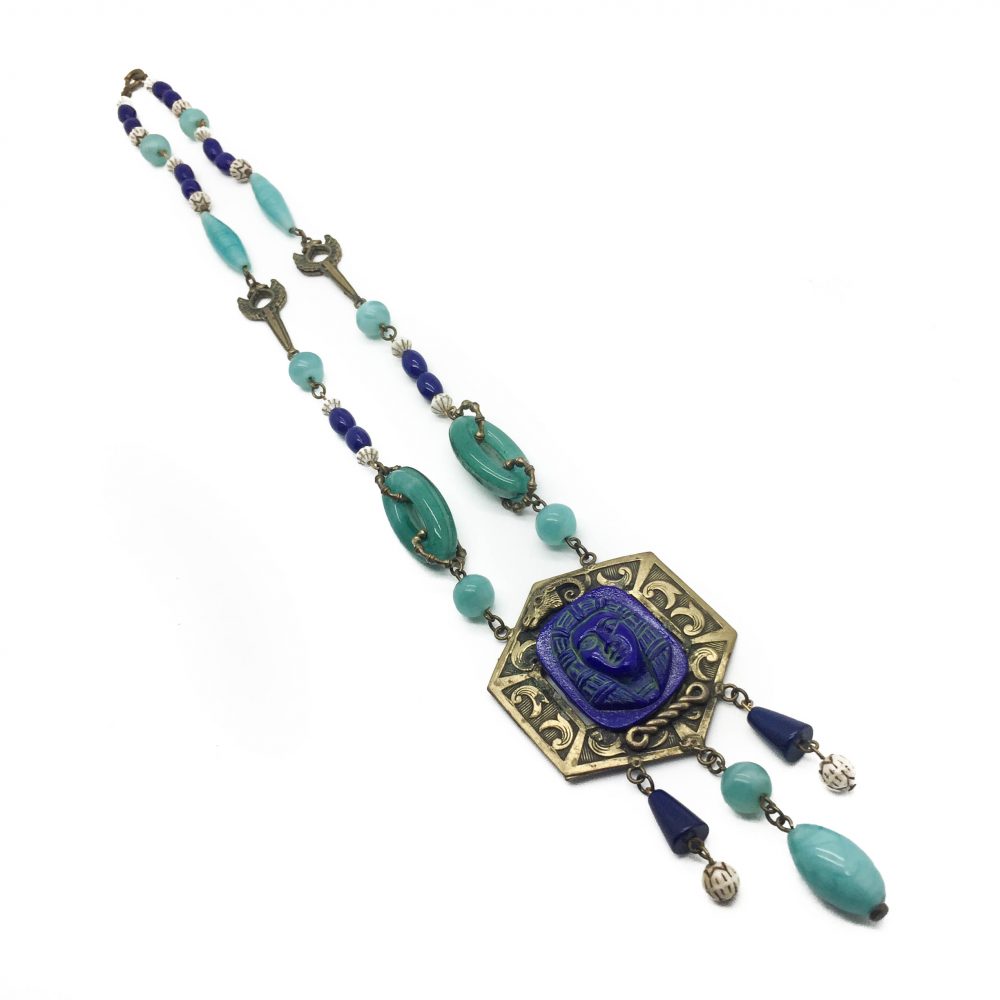 1930s Czech Egyptian Revival Necklace