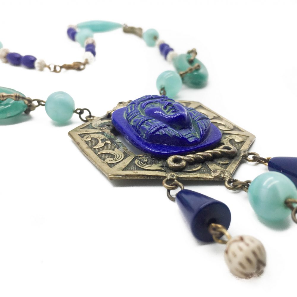 1930s Czech Egyptian Revival Necklace