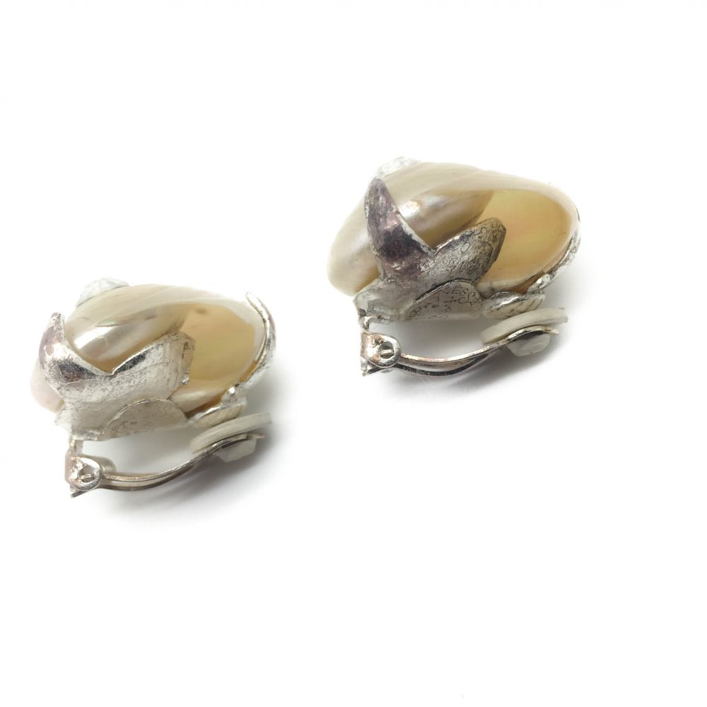 1990s YSL Seashell Earrings