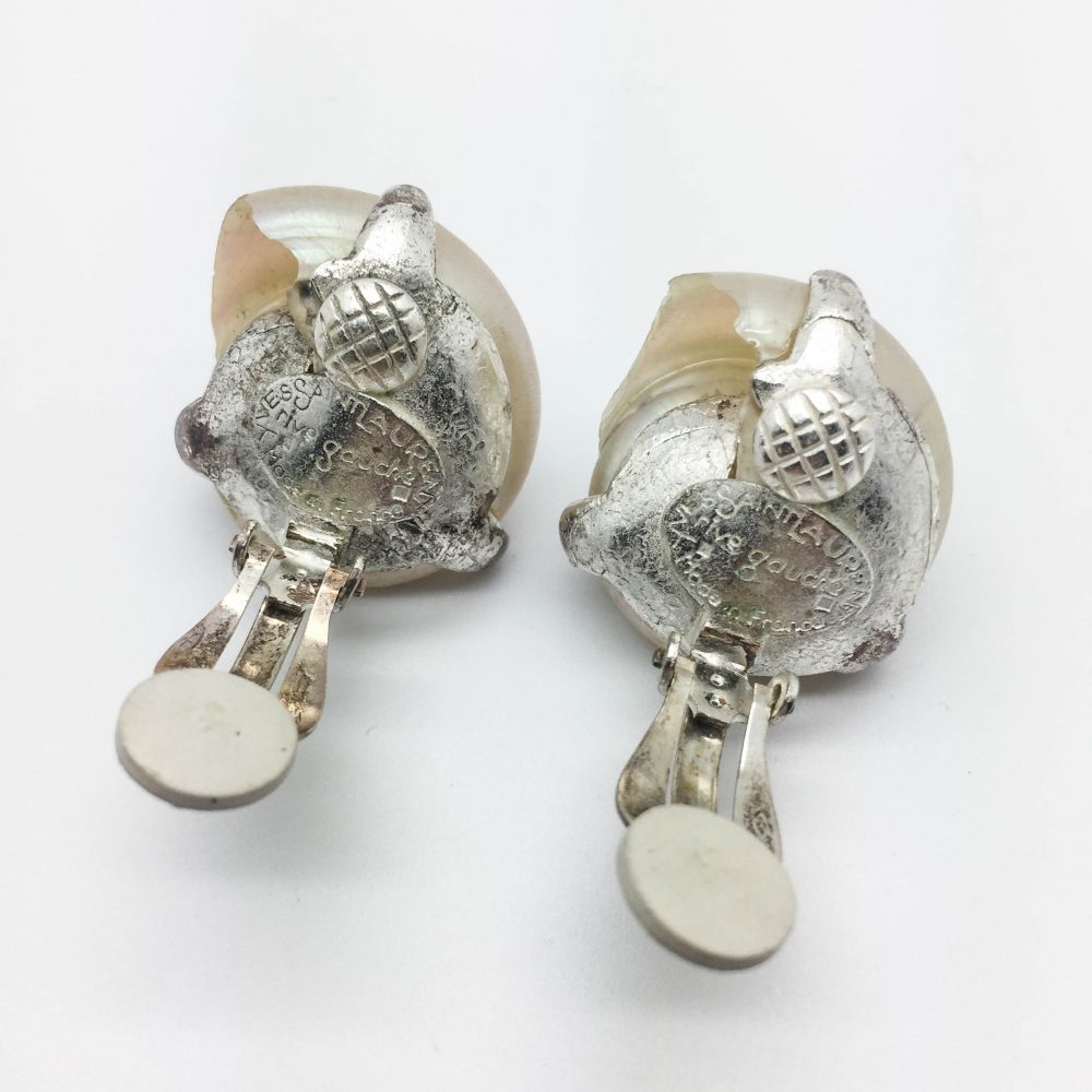 1990s YSL Seashell Earrings