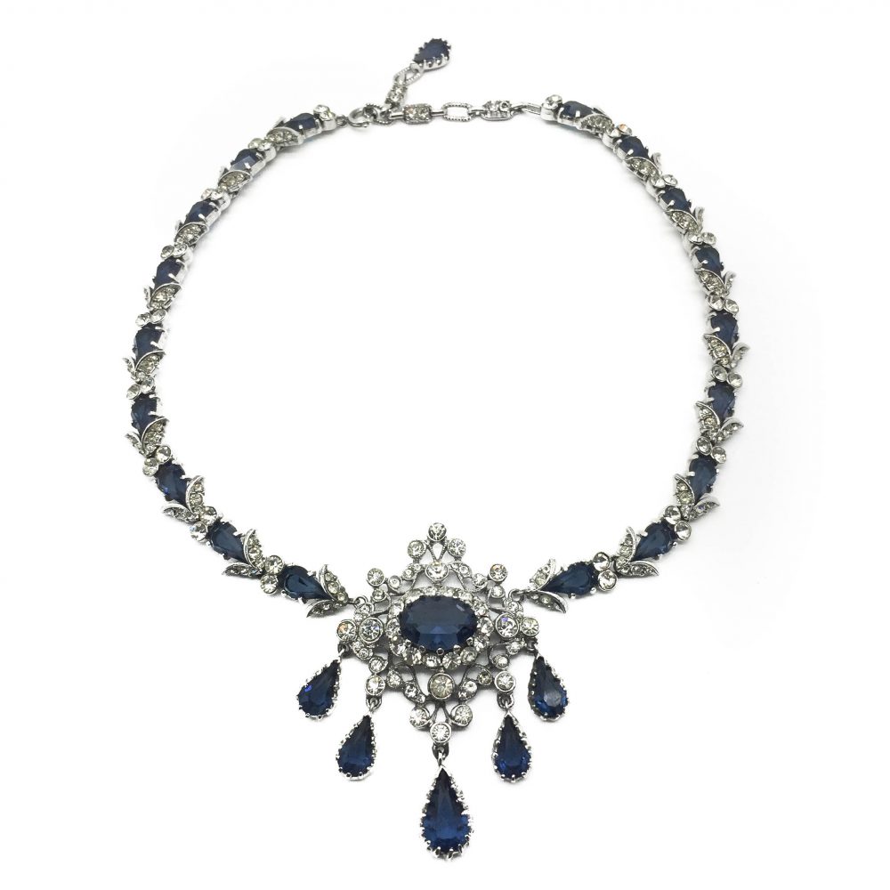 1950s Mitchel Maer Dior Sapphire Necklace