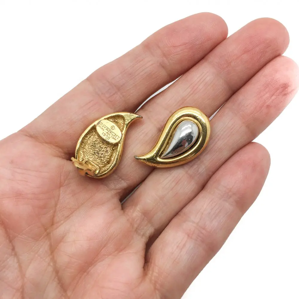 1978 Givenchy Paisley Earrings