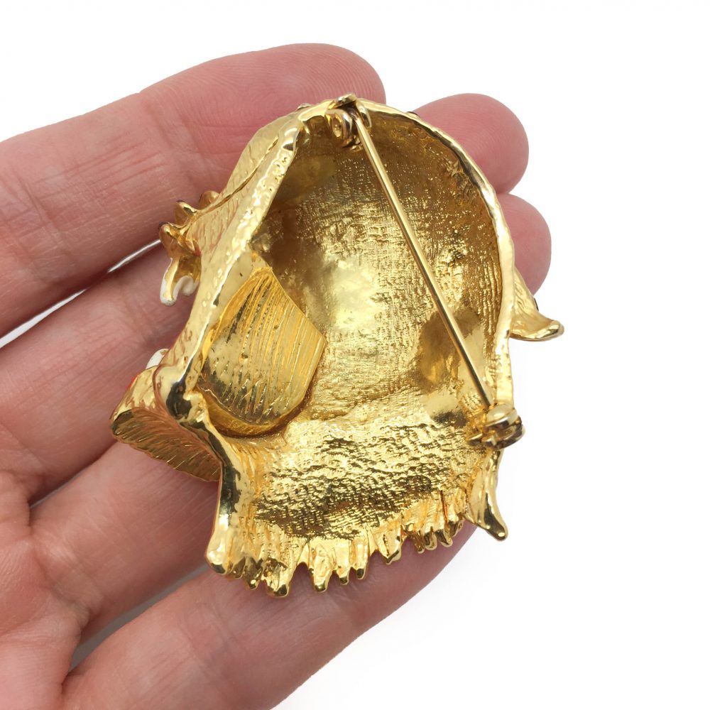 1980s Big Cat Leopard Brooch