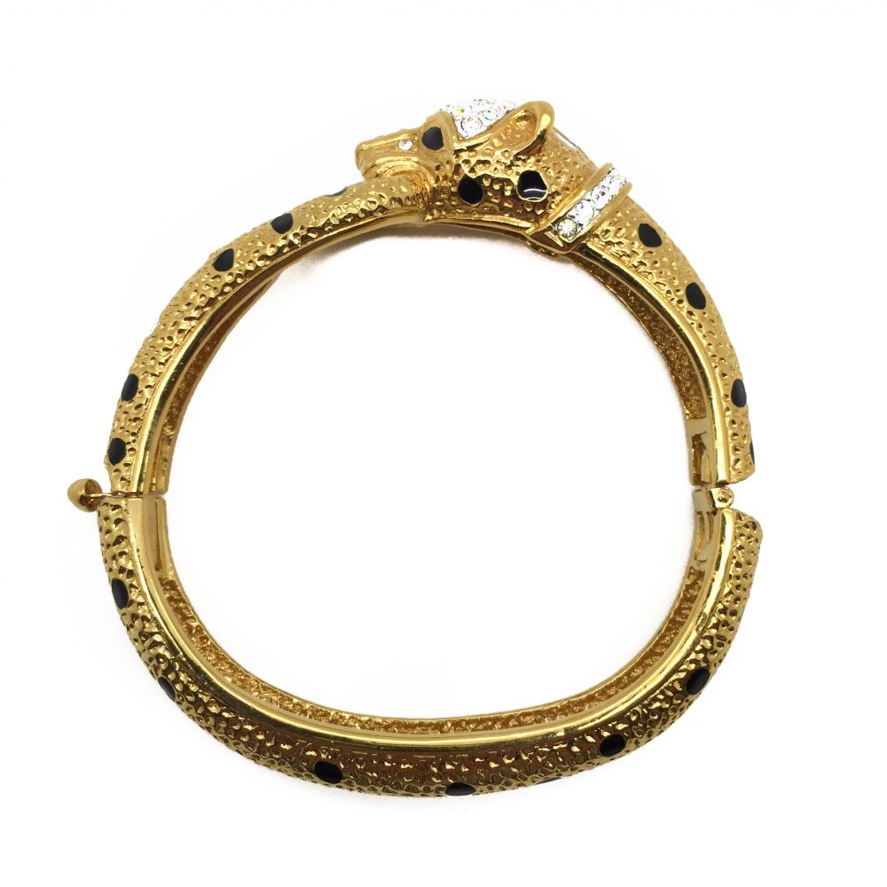 1980s Attwood & Sawyer Big Cat Leopard Bangle