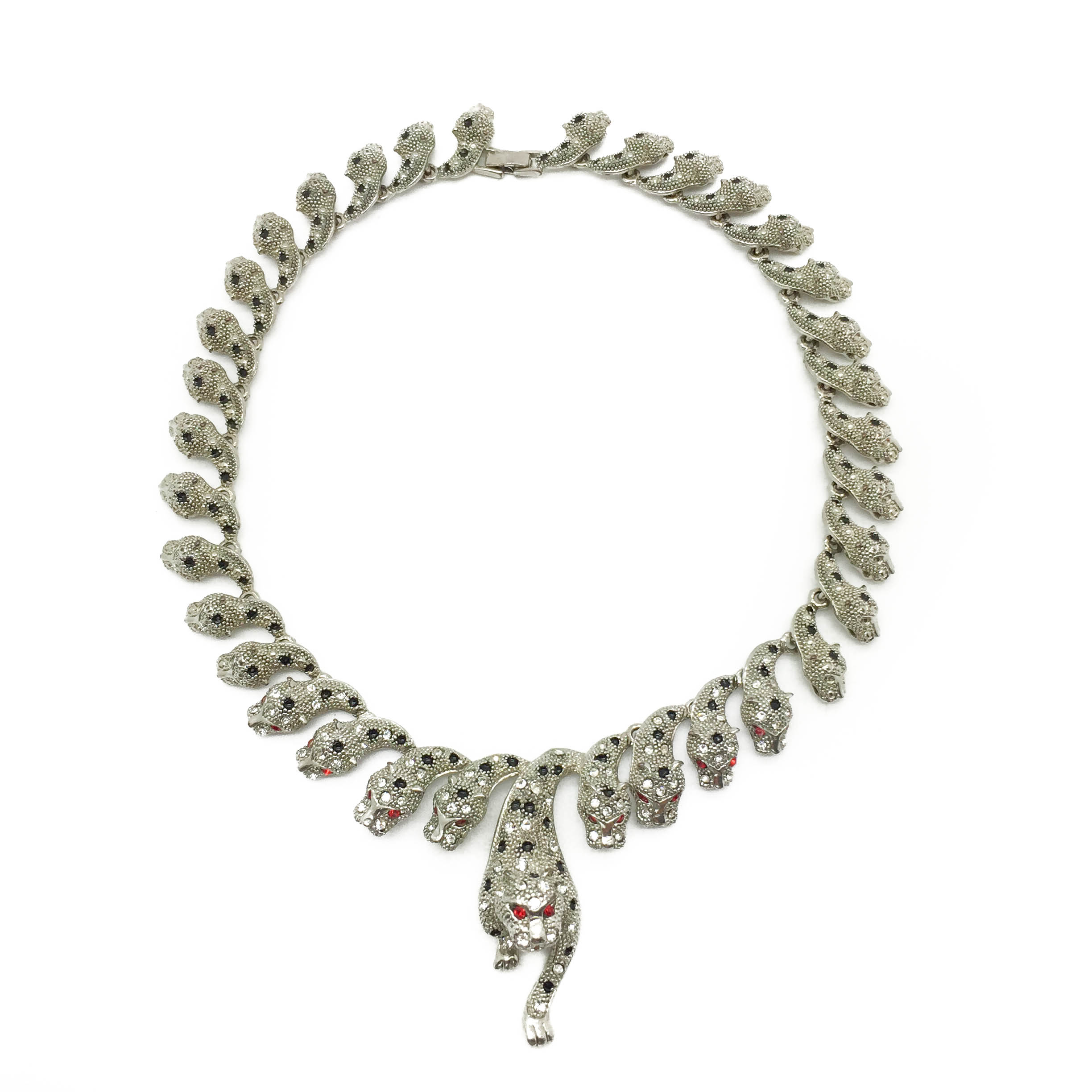 IMG_8901 1990s Big Cat Leopard Necklace
