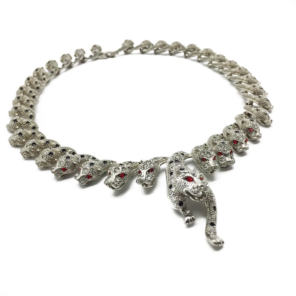 1990s Big Cat Leopard Necklace