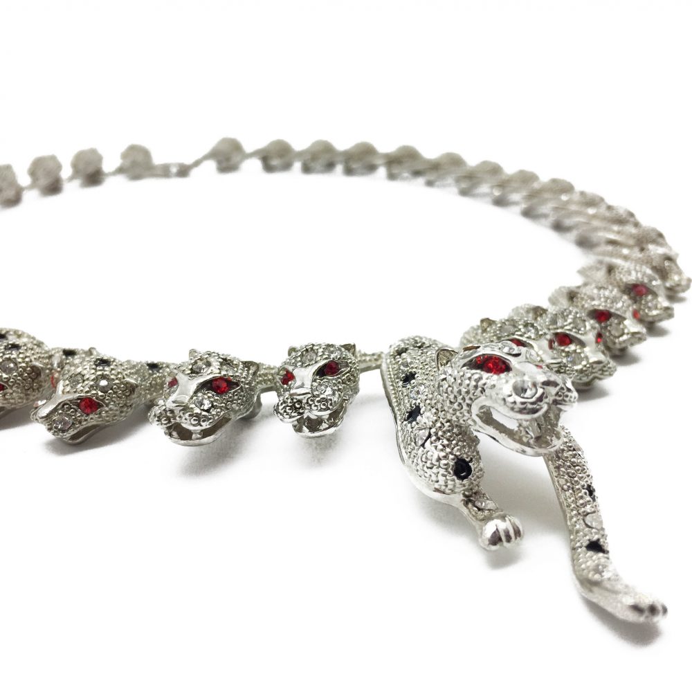 1990s Big Cat Leopard Necklace