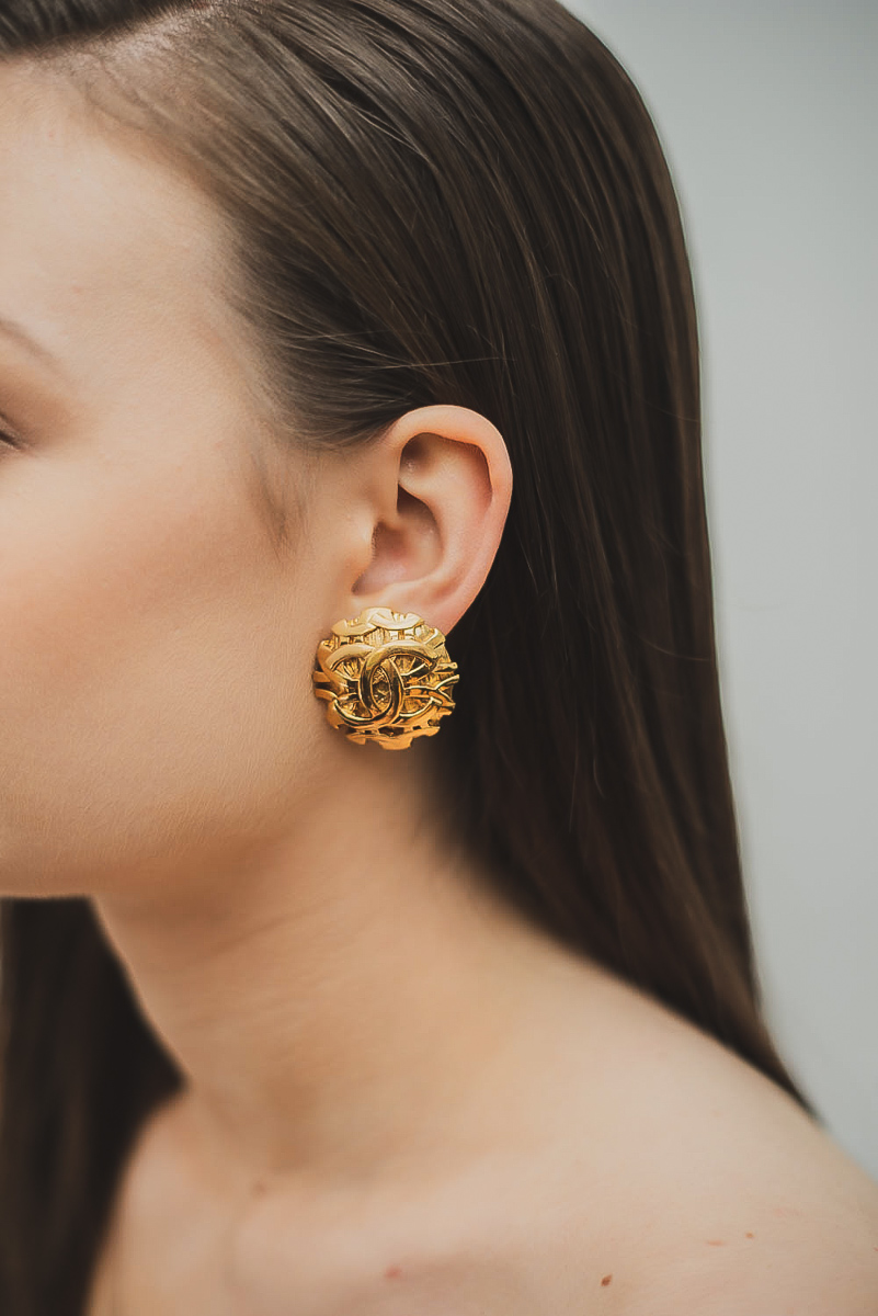 Vintage Chanel Earrings 1993 Jennifer Gibson Jewellery