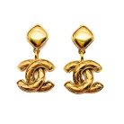 IMG_6240(1) (1) Vintage Chanel Matelesse CC Logo Earrings