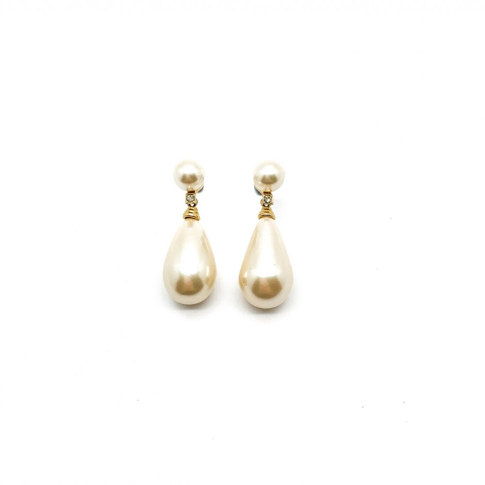 Vintage Dior Pearl Earrings