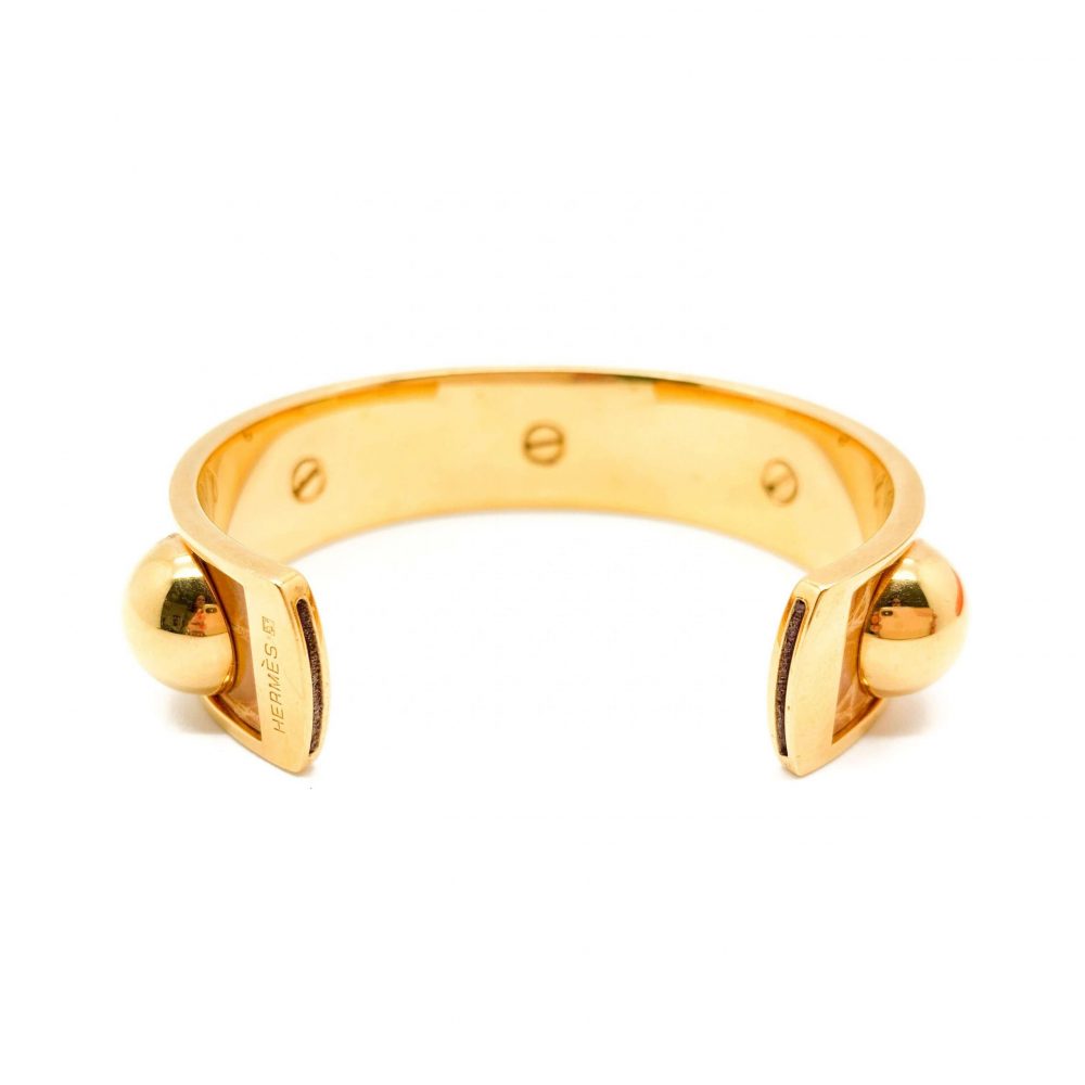 Vintage Hermes Leather Bangle