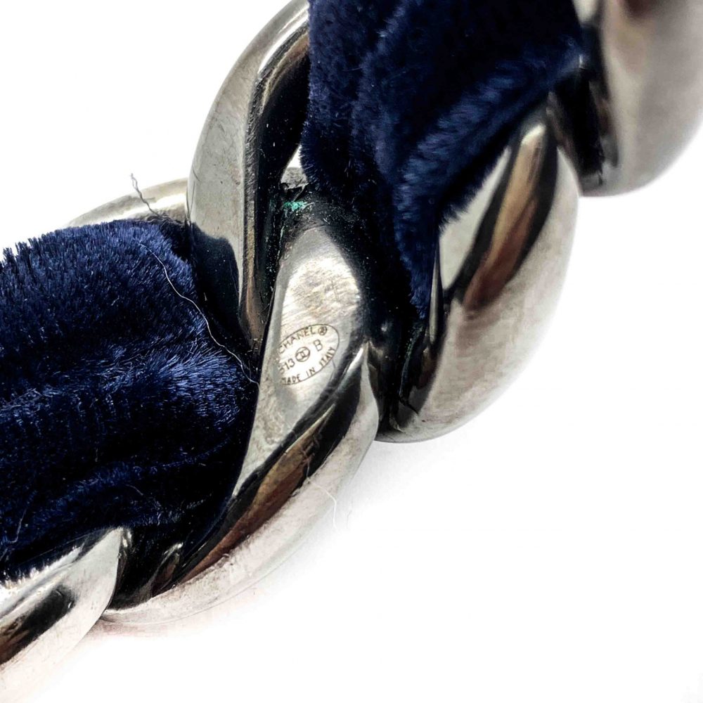 Retro Chanel Velvet Bangle