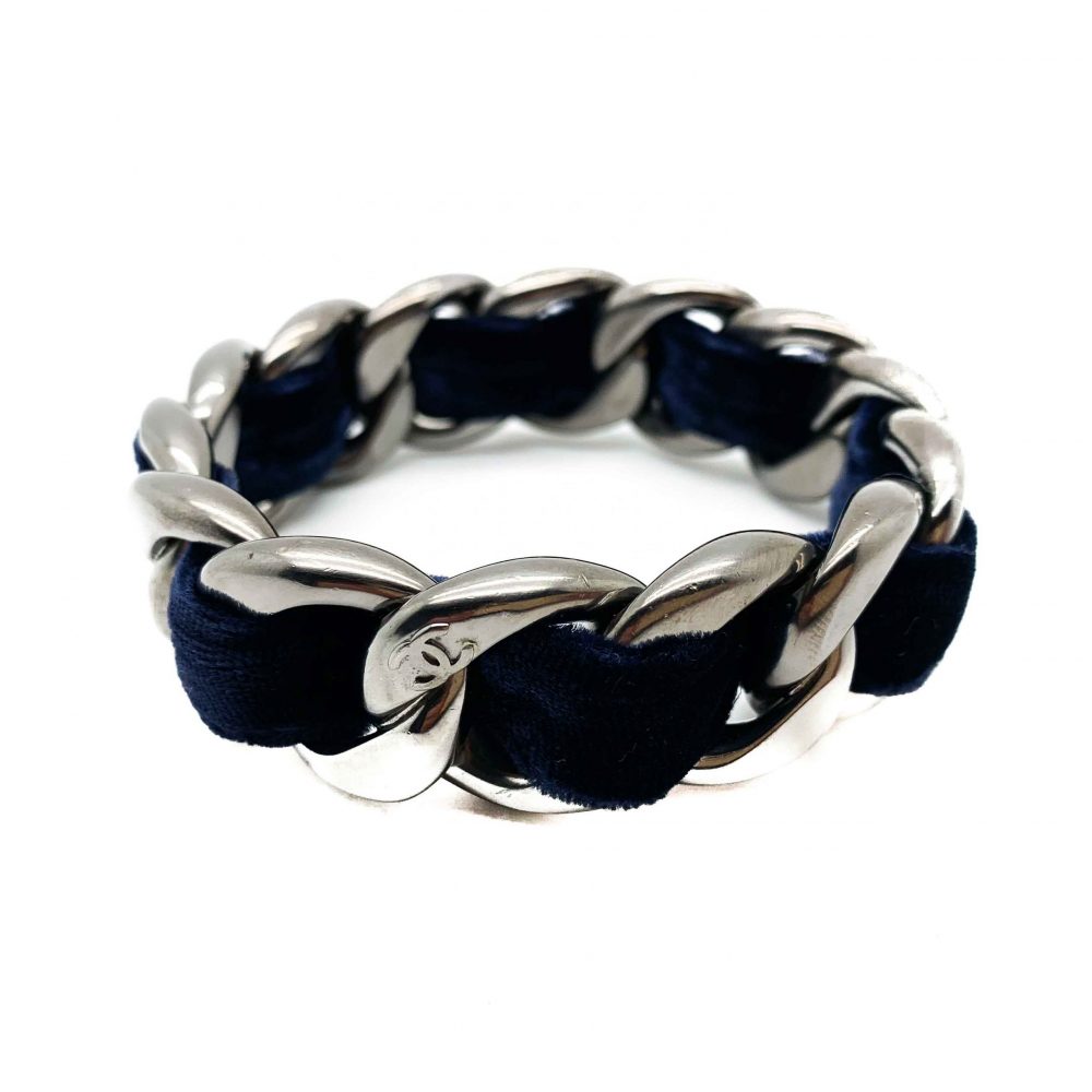 Retro Chanel Velvet Bangle