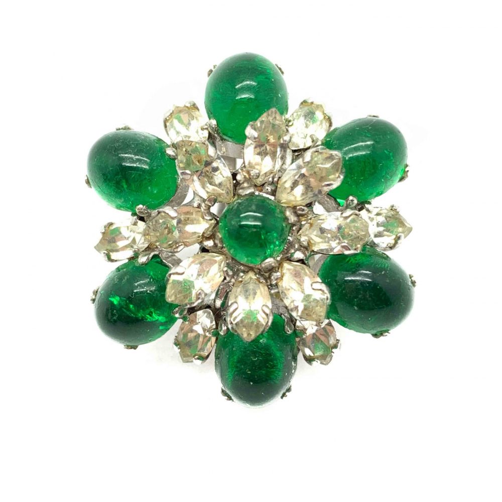 Vintage Dior Emerald Earrings