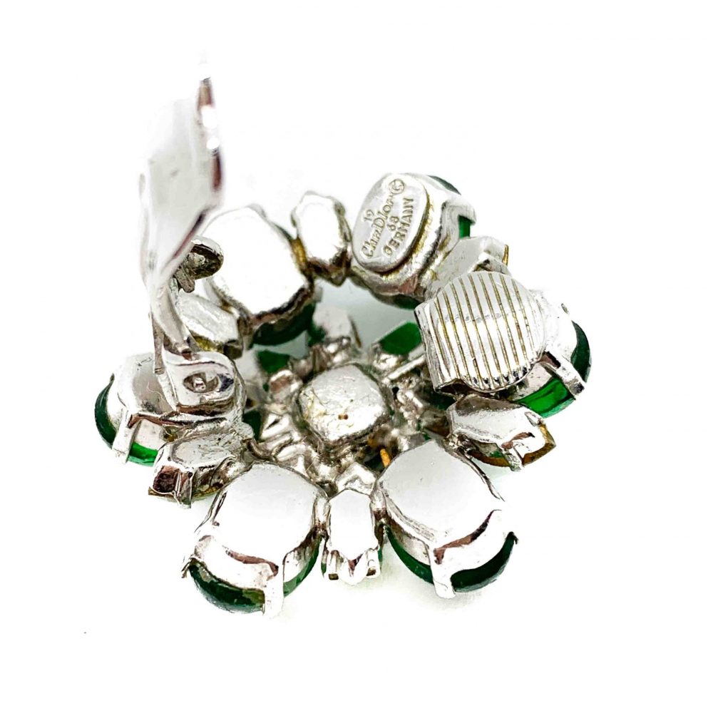 Vintage Dior Emerald Earrings