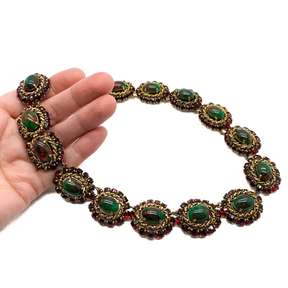 Vintage Dior Parure Necklace Earrings Brooch Suite 1964