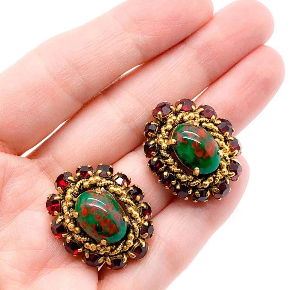 Vintage Dior Parure Necklace Earrings Brooch Suite 1964