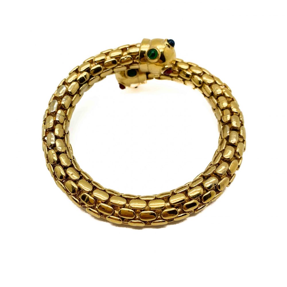 Vintage Gold Jewelled Cuff