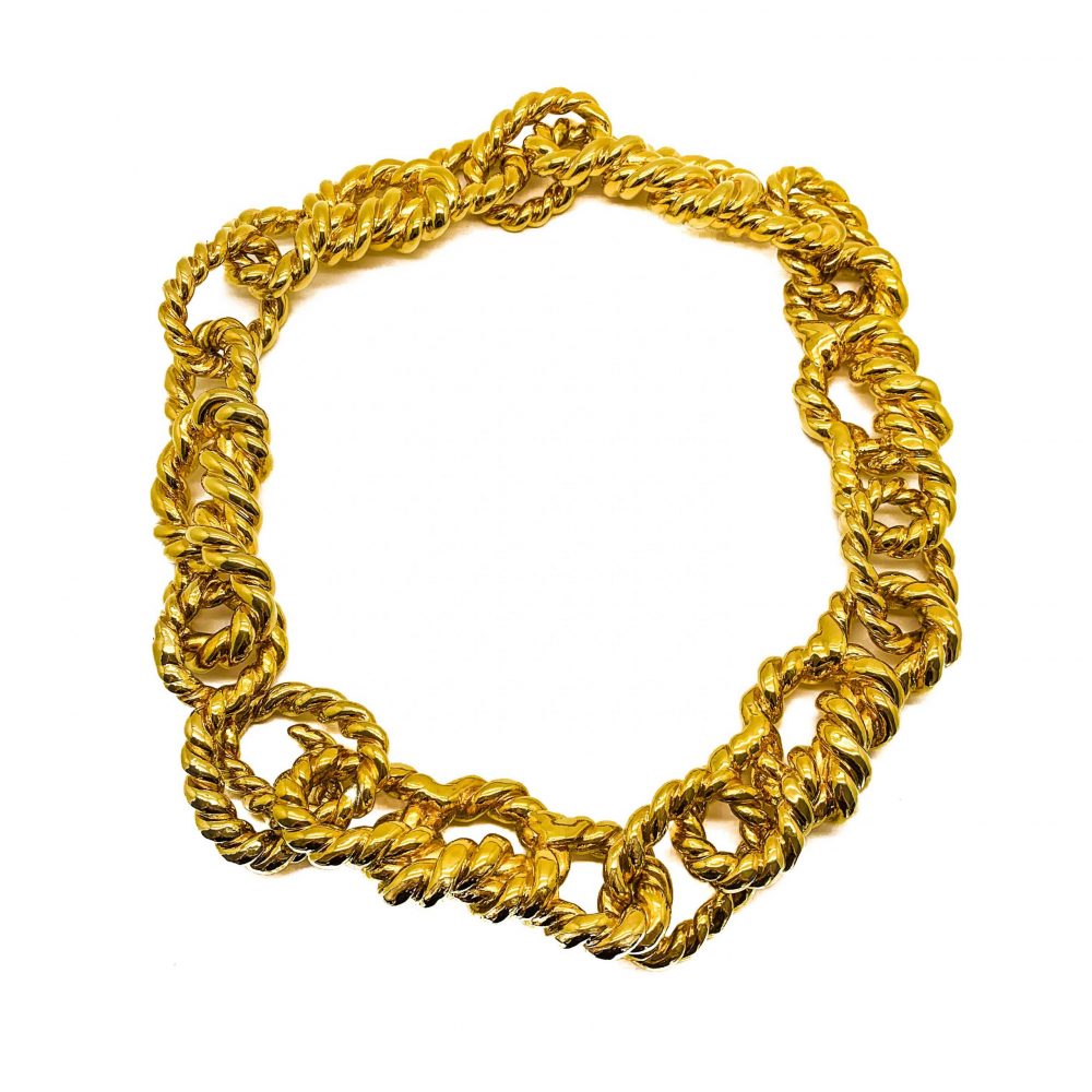 Vintage Chanel Gold Rope Necklace