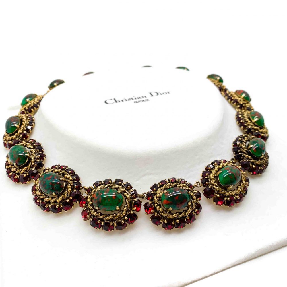 Vintage Dior Parure Necklace Earrings Brooch Suite 1964