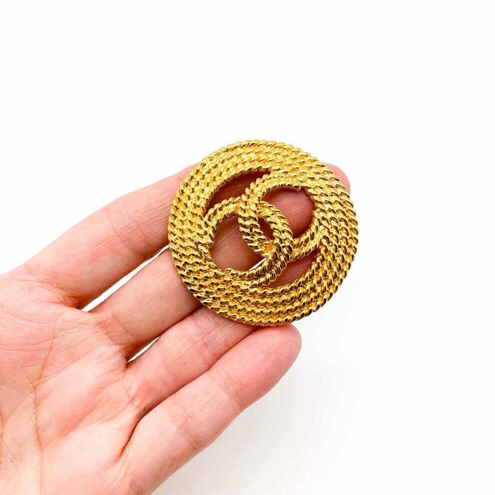 Vintage Chanel CC Brooch