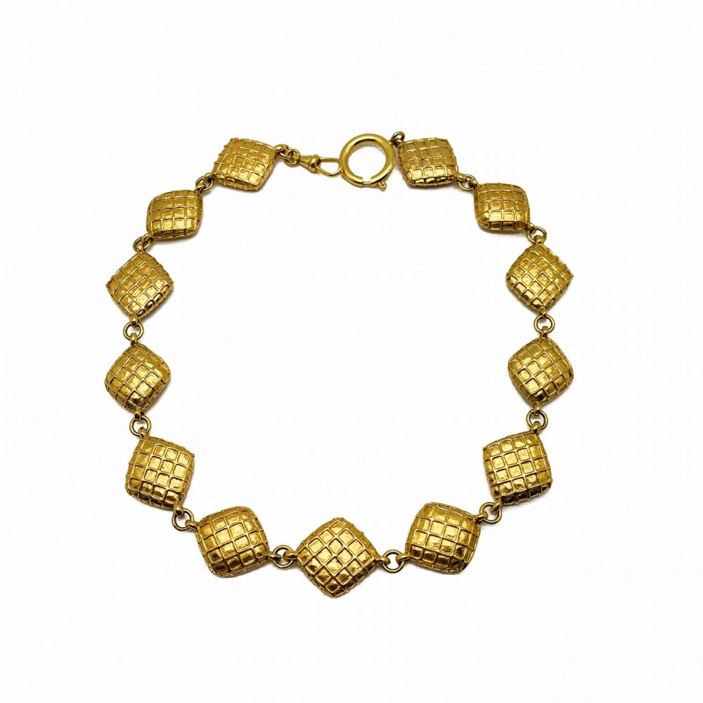 Vintage Chanel Crystal Gold Necklace