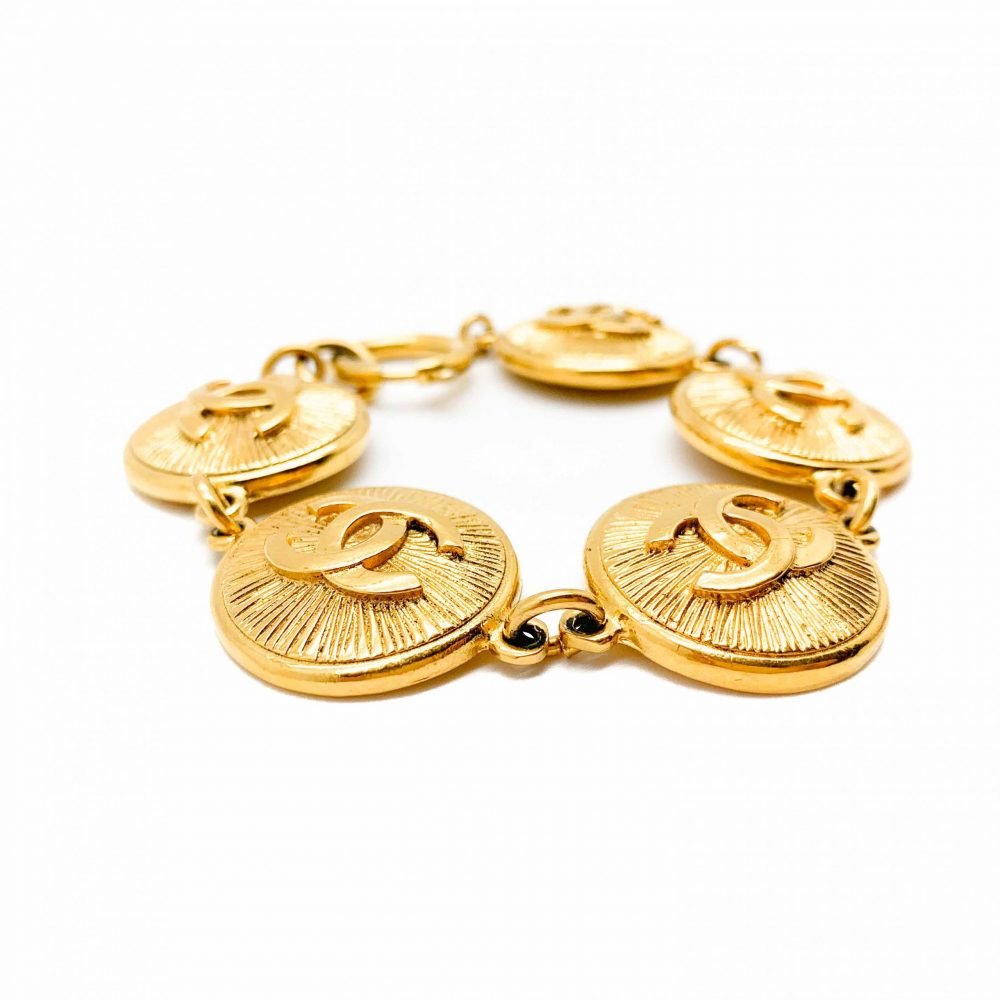 Vintage Chanel CC Logo Bracelet