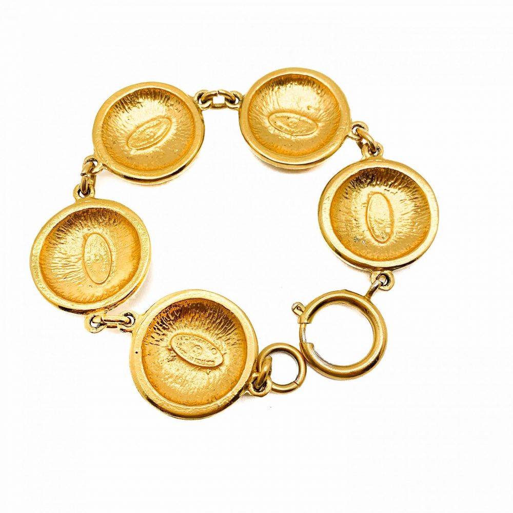 Vintage Chanel CC Logo Bracelet