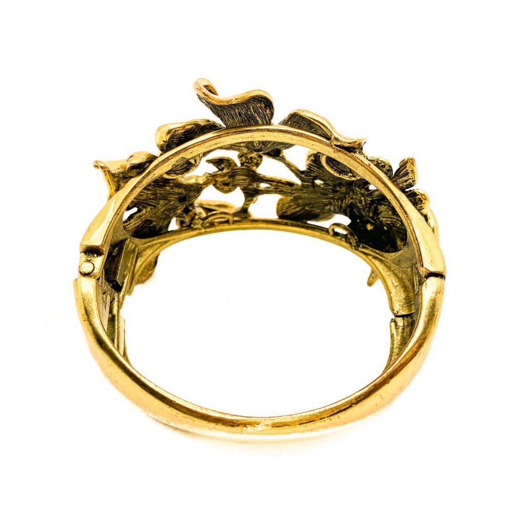 Gold Flower Cuff