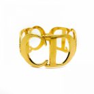 385 Dior CD Gold (1) Vintage Dior CD Logo Bracelet