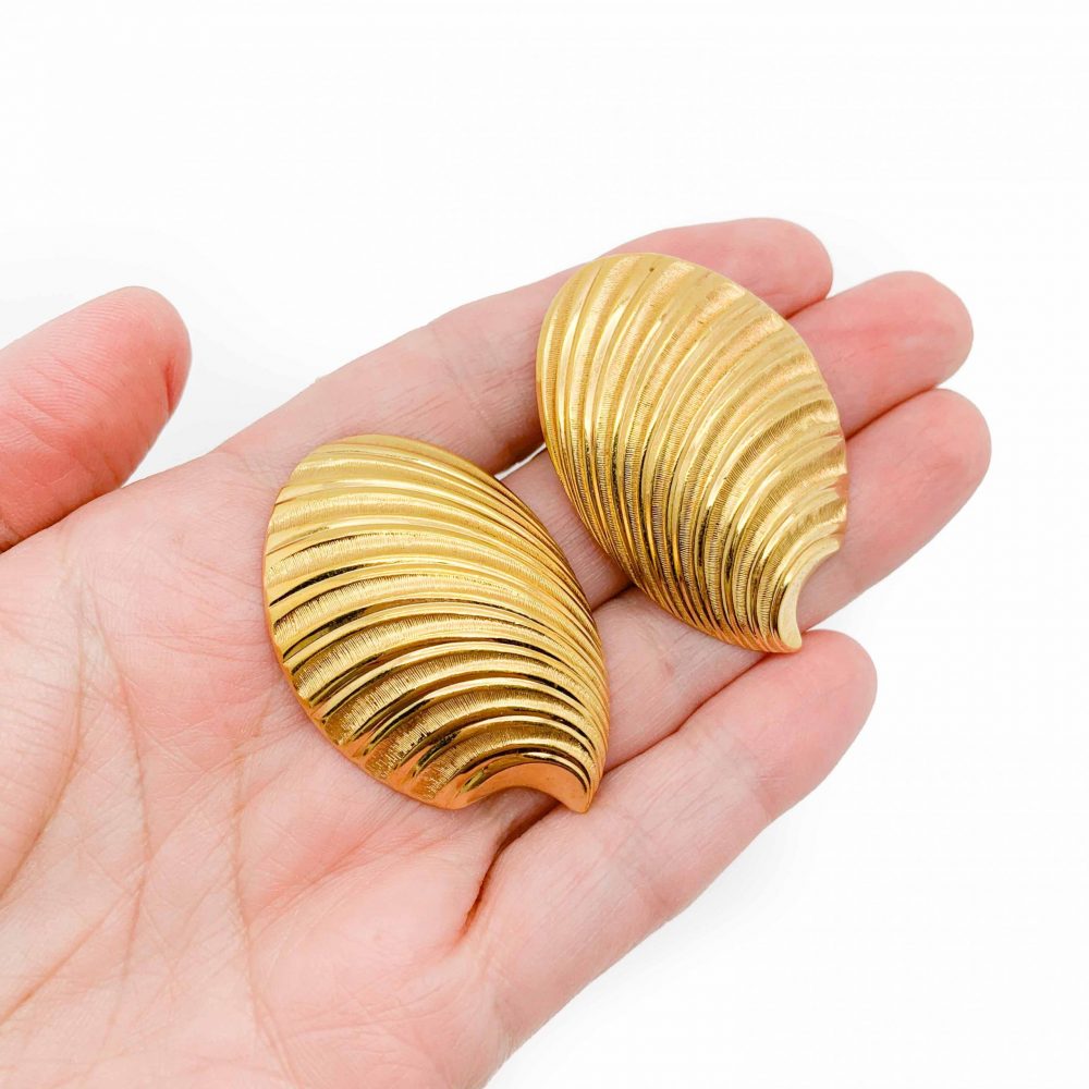 Vintage Dior Shell Earrings