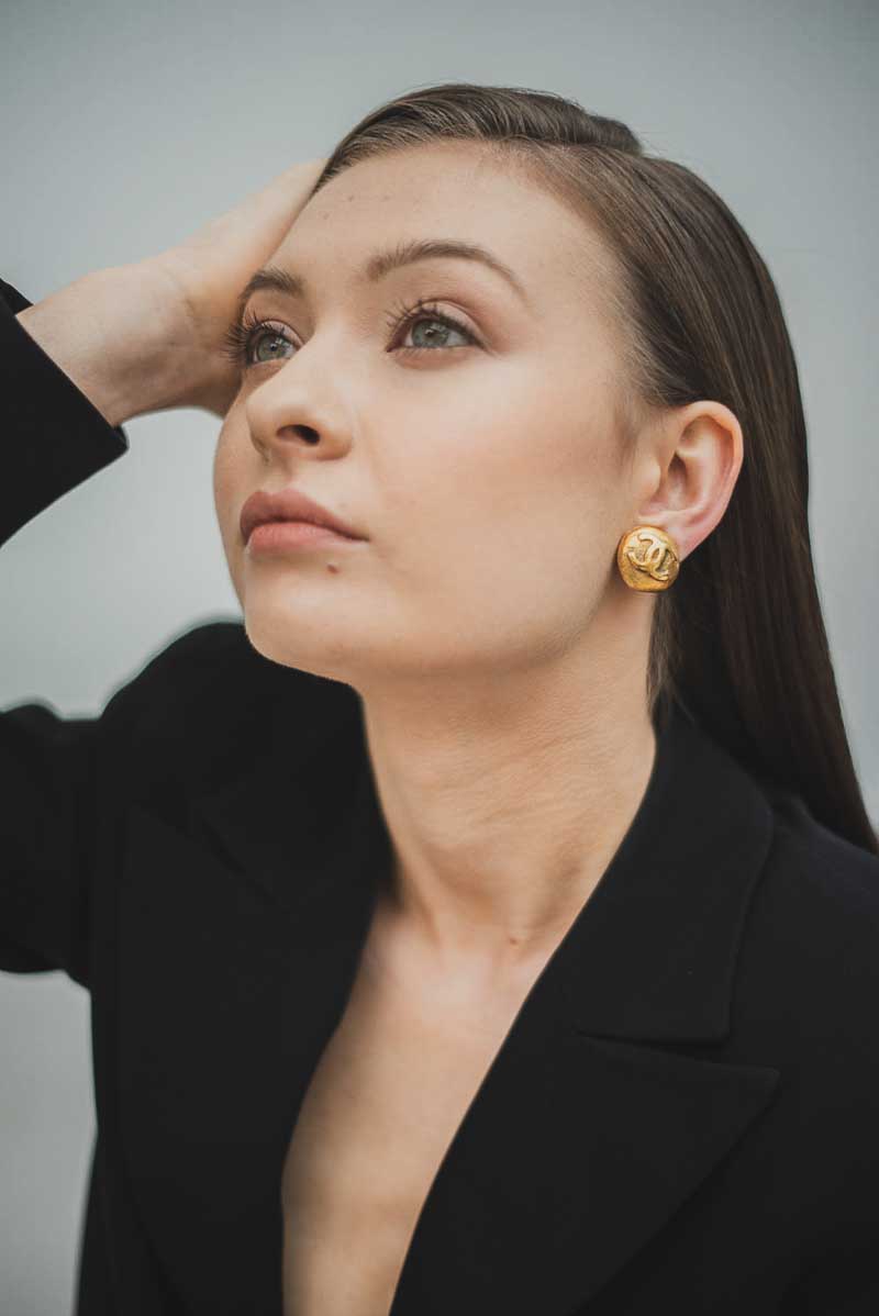 Vintage Chanel Earrings 1990 Jennifer Gibson Jewellery