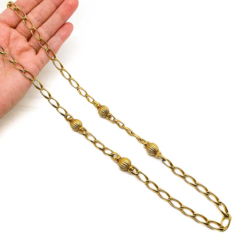 Vintage Dior Long Gold Chain