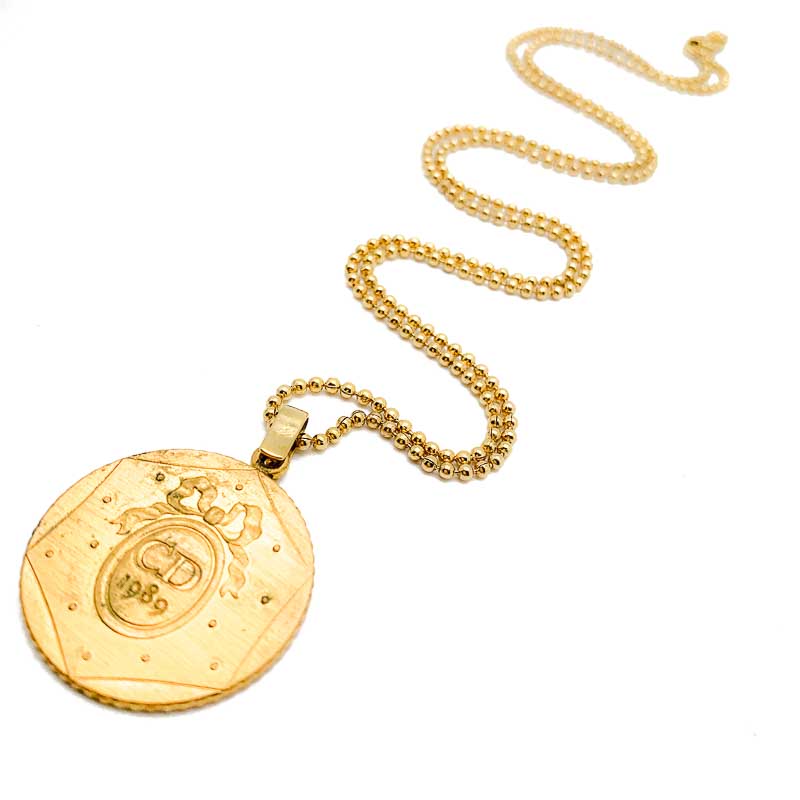 Vintage Dior Bicentennial Medal Necklace
