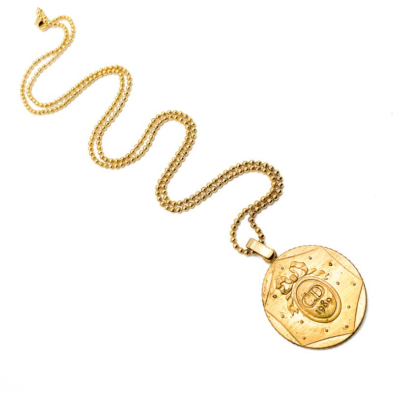 Vintage Dior Bicentennial Medal Necklace