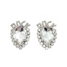 Jennifer Gibson Jewellery 468 (2) P Vintage Crystal ROCK Earrings