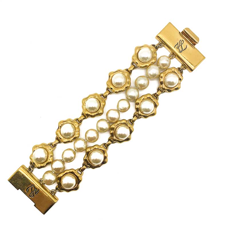 Vintage Karl Lagerfeld Pearl Bracelet