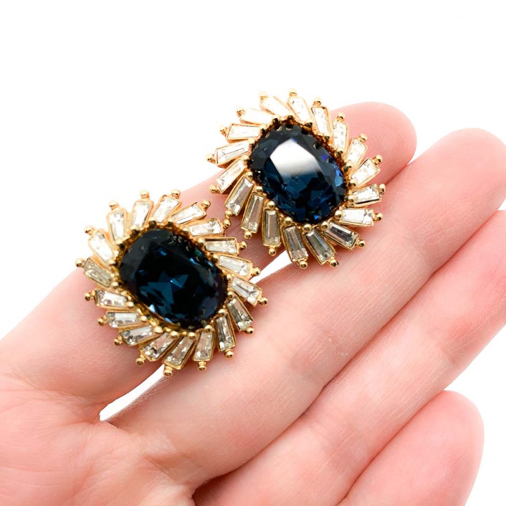 Vintage Christian Dior Crystal Earrings