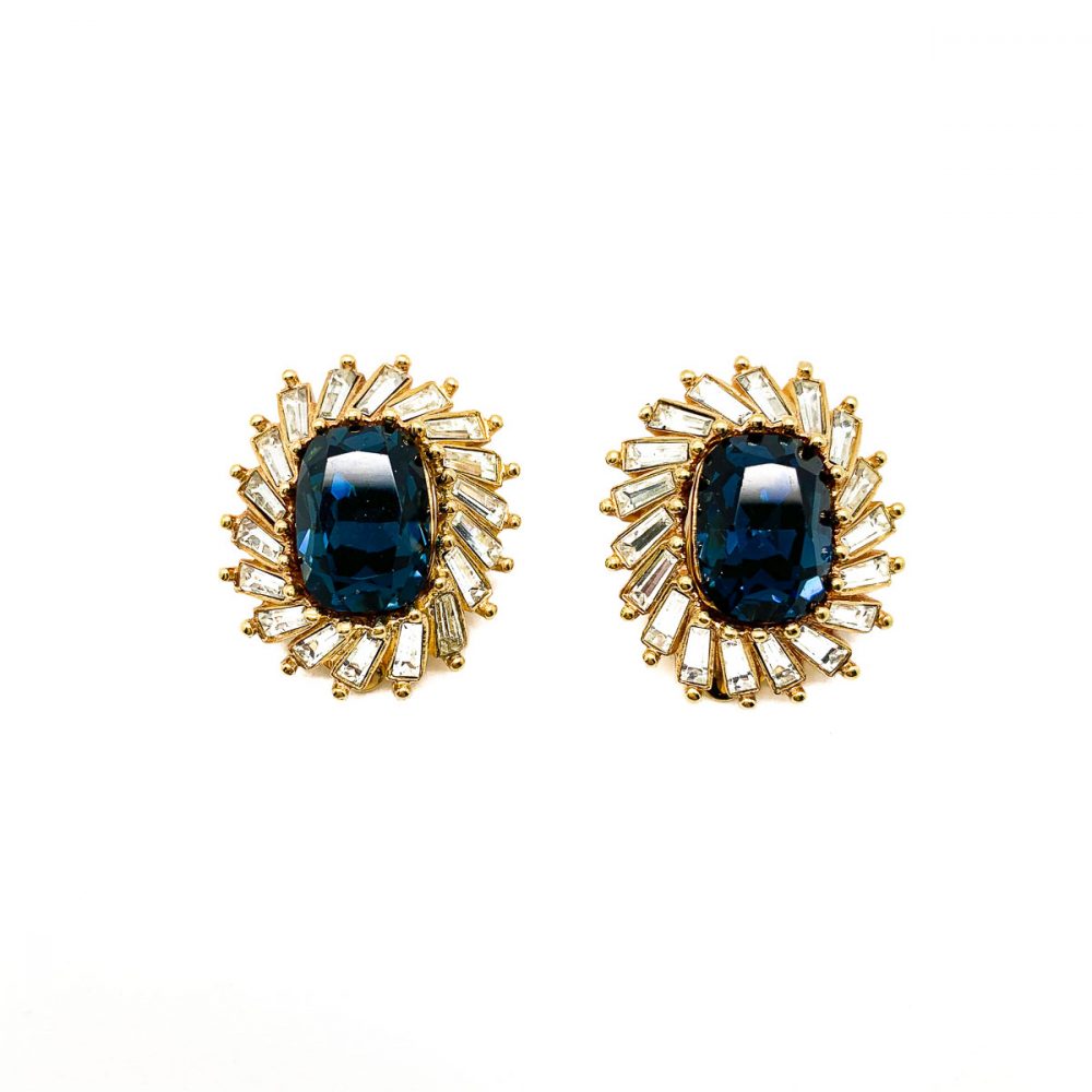 Vintage Christian Dior Crystal Earrings