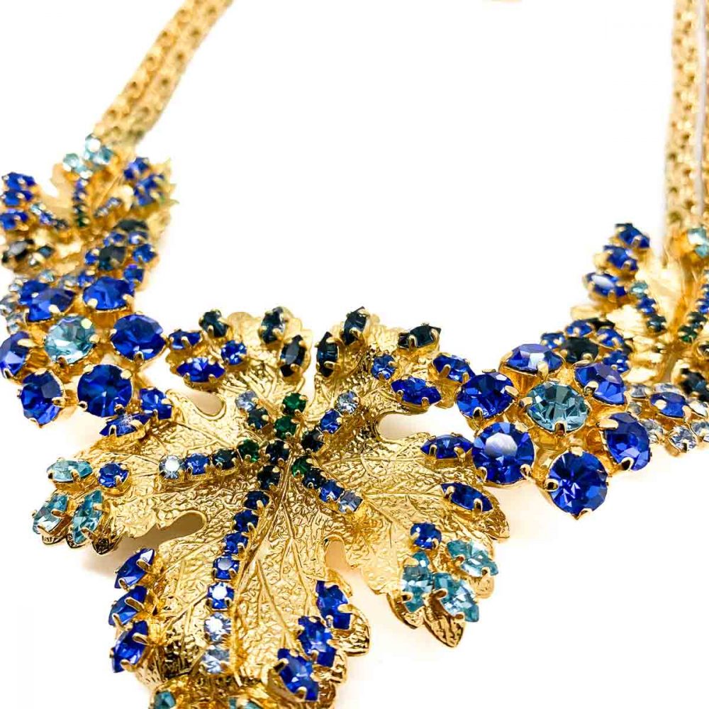 Vintage Christian Dior Leaf Necklace & Earrings