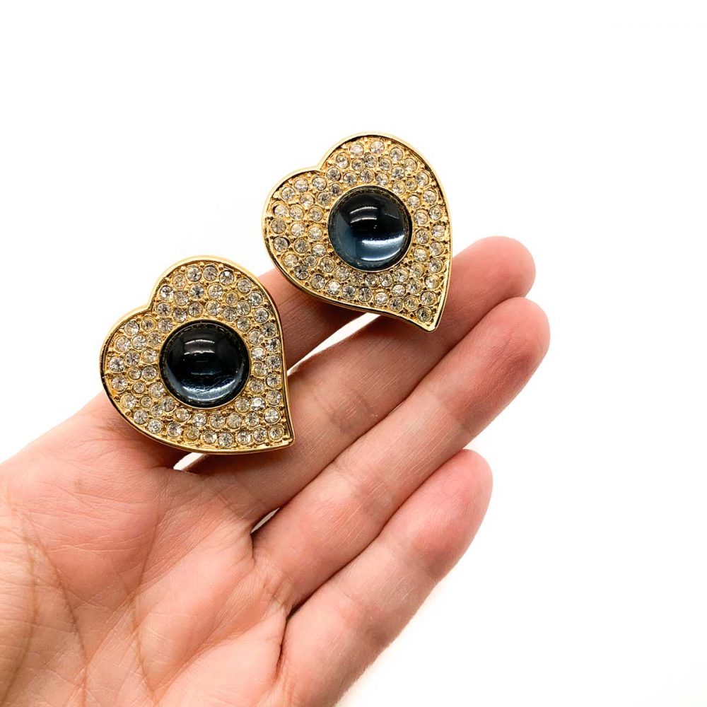 Vintage YSL Heart Earrings