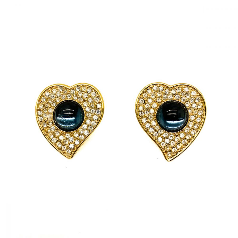 Vintage YSL Heart Earrings