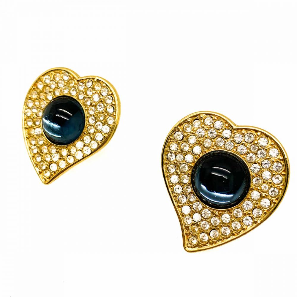 Vintage YSL Heart Earrings