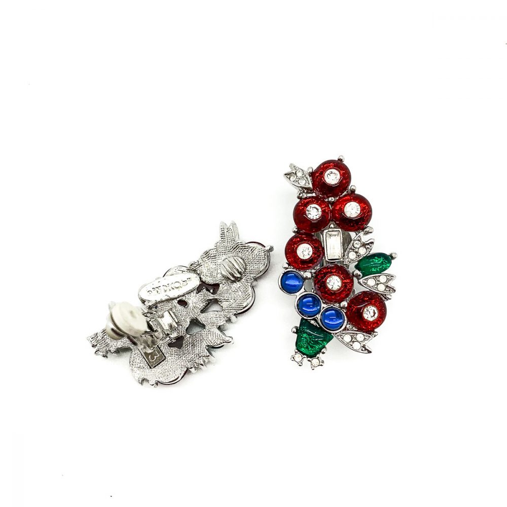 Vintage Art Deco '89 Tutti Frutti Earrings