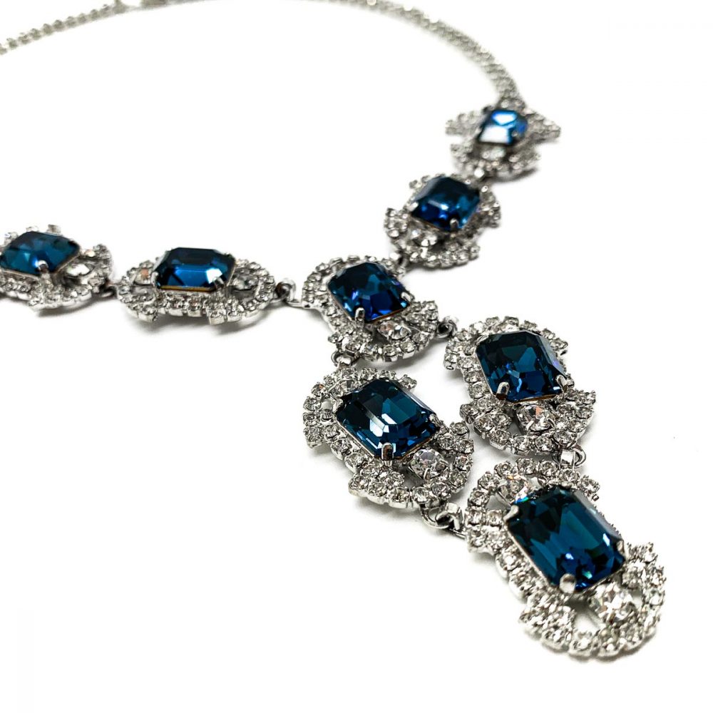 Vintage Art Deco Style Crystal Necklace