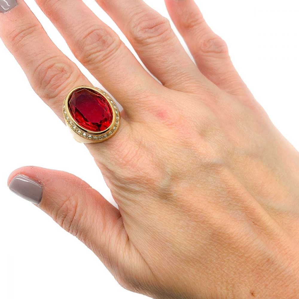 Vintage Christian Dior Ruby Ring