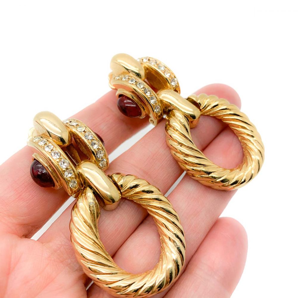 Vintage Givenchy Doorknocker Earrings