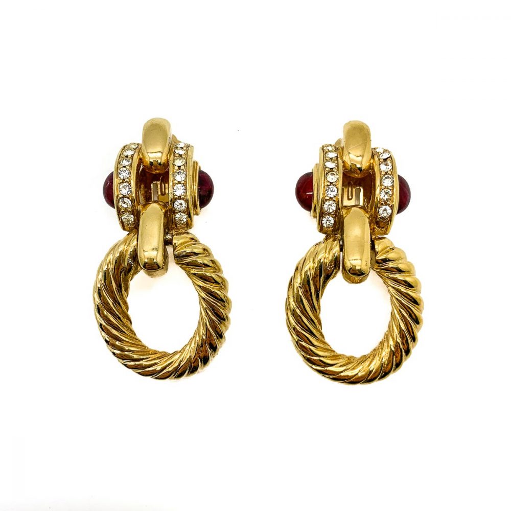 Vintage Givenchy Doorknocker Earrings